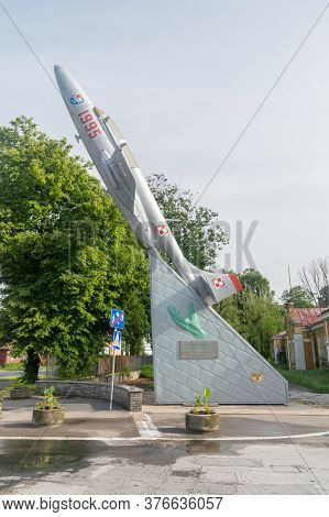Zamosc, Poland - June 12, 2020: Monument To The Co-authors Of The History And Achievements Of The Te