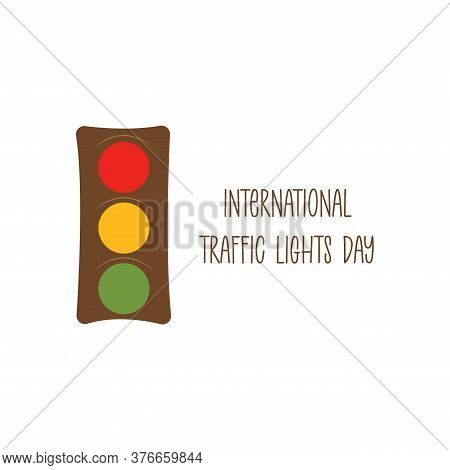 Traffic Lights. Red, Yellow, Green Signals. Traffic Regulation. Colorful Vector Illustration In Flat