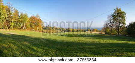 Bohem ve Moravya Yaylası - Çek Cumhuriyeti - Avrupa autumny sahne