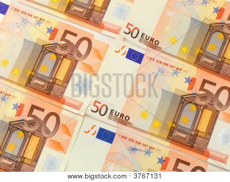 Pięćdziesiąt Euro tło