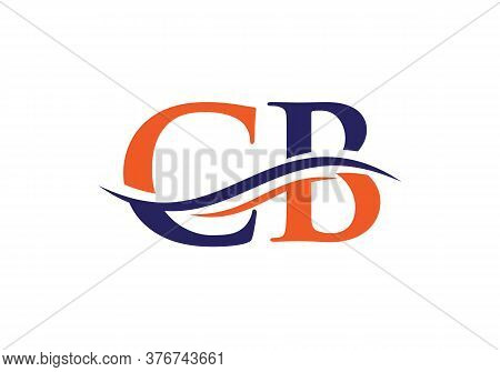 Water Wave Cb Logo Vector. Cb Letter Modern Business Logo. Abstract Letter Cb Logo Design