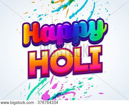 Vector Illustration For Happy Holi Celebrations Vector Poster