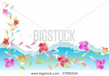 Blomster i vand