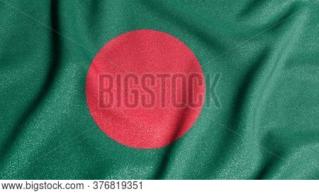 National Flag Of The Bangladesh. The Main Symbol Of An Independent Country. Flag Of Bangladesh.