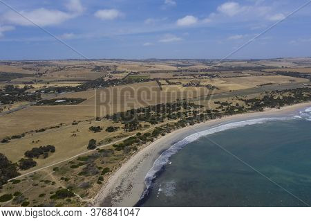 Aerial View Of The Great Australian Bight In Regional South Australia