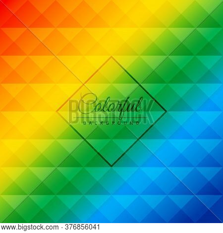 Abstract Rainbow Background Illustration Vector Design Illustration Template