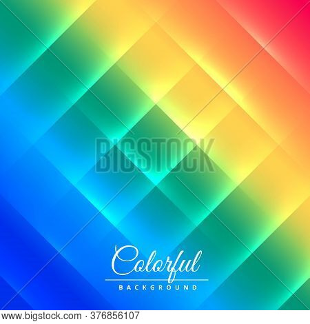 Abstract Rainbow Background Illustration Vector Design Illustration Template