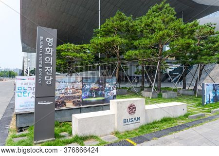 Busan,south Korea - July 20, 2017: Label Of Busan International Festival At The Busan Cinema Center 