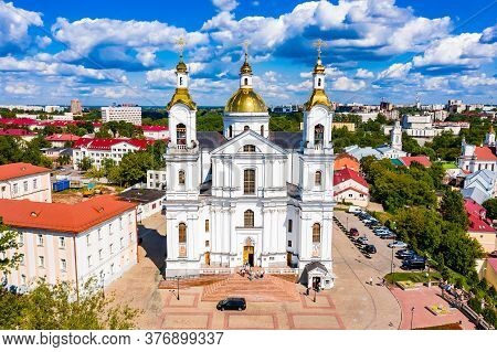 Vitebsk, Belarus - July 20, 2019 - Holy Spirits Women's Monastery Of The Vitebsk Diocese