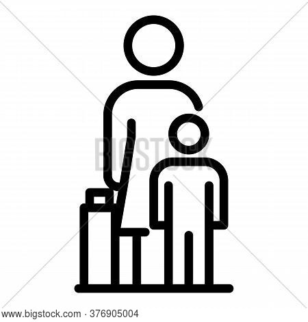 Illegal Immigrants Icon. Outline Illegal Immigrants Vector Icon For Web Design Isolated On White Bac
