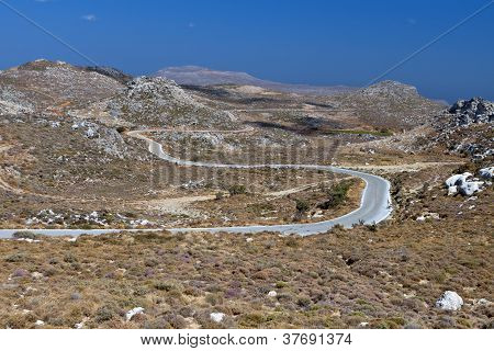 Zakros Crete Adası Yunanistan dağlarında.