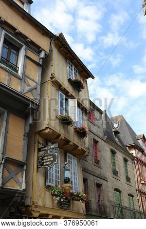 A Street Of The City Of Quimper, France