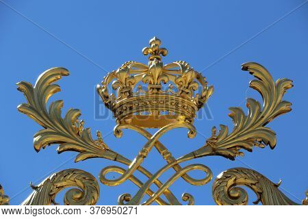 The Gates Of The Cour D'honneur Of The Palace Of Versailles