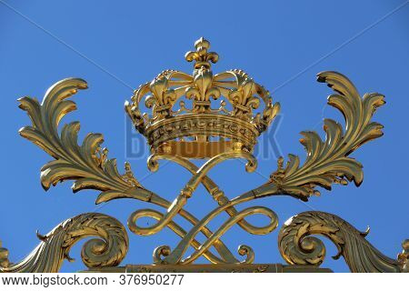 The Gates Of The Cour D'honneur Of The Palace Of Versailles