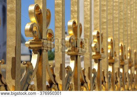 The Gates Of The Cour D'honneur Of The Palace Of Versailles