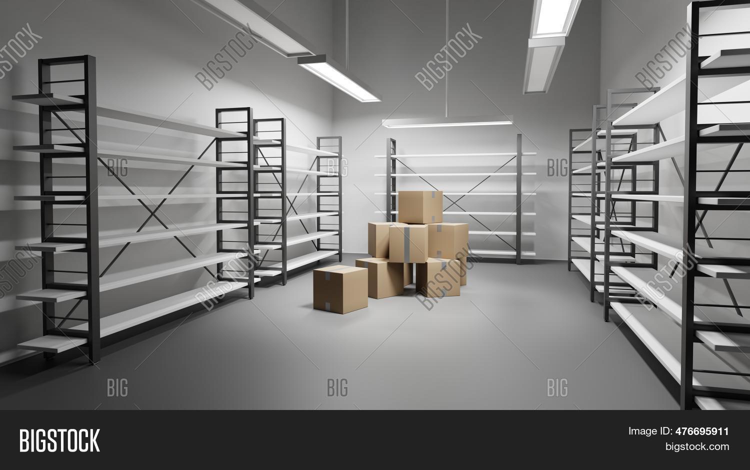 Warehouse Empty Metal Image & Photo (Free Trial) | Bigstock