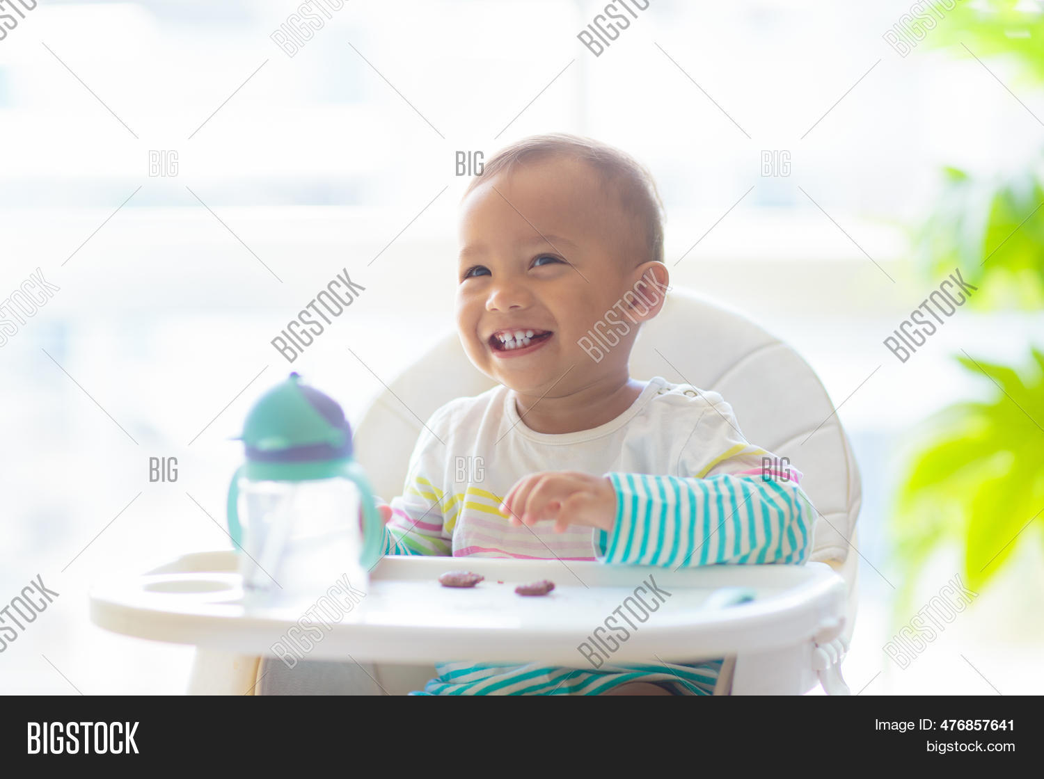 Baby Eating High Chair Image & Photo (Free Trial) Bigstock
