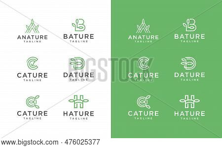 Vector Graphic Of Leaf Letter Logo Design Template Editable Resizable Eps 10.