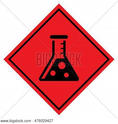 Danger Lab Test Chemical Area Symbol Sign,vector Illustration, Isolate On White Background Label. Ep