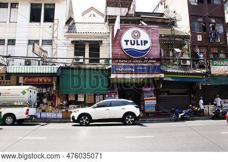 View Landscape Cityscape Building Downtown Of Phahurat Little India Market Shop And Life Lifestyle O
