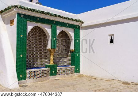 Rabat, Morocco - March 30, 2023: View Of An Old Sebil, In The Kasbah Of The Udayas, In Rabat, Morocc