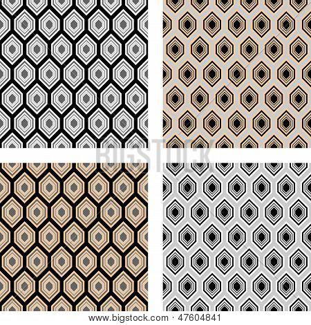 Design sømløse sekskant mønster