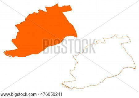 Nieuwkoop City (kingdom Of The Netherlands, Holland, South Holland Or Zuid-holland Province) Map Vec