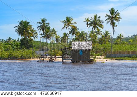 Beautiful Landscape Of The Brazilian Northeast, Trancoso - Nativos Beach, Porto Seguro - Bahia State