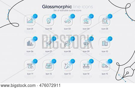 Set Of Santa Boots, Inventory And Fireworks Rocket Line Icons For Web App. Graph Chart, Wifi, Petrol