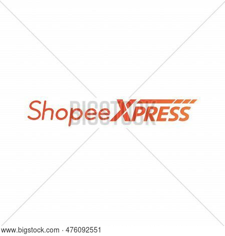 Shopee Xpress Logo Design Banner, Shopee Xpress Logo Icon With White Background