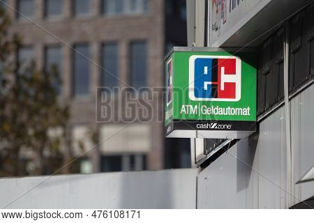 Dortmund, Germany - November 5, 2022: Logo Of Ec Karte On An Atm (geldautomat). Ec, Or Electronic Ca
