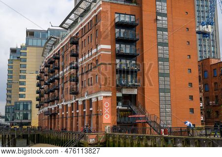 London - April 21, 2023: Discover The Ultimate In Luxury Living At Oxo Tower Wharf Apartments, Situa