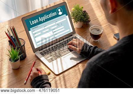Online Loan Application Form For Modish Digital Information Collection On The Internet Network