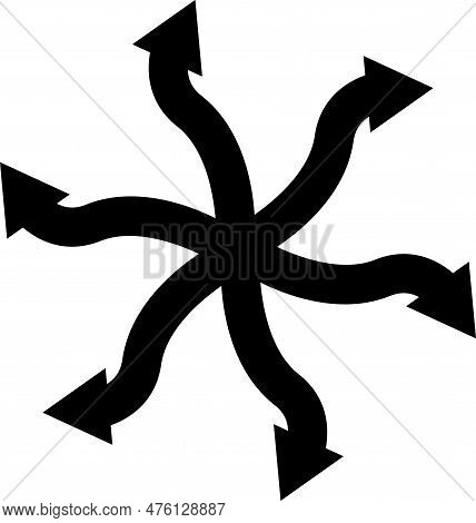 Versatile Icon On White Background. Flexibility Line Sign. Flat Style.