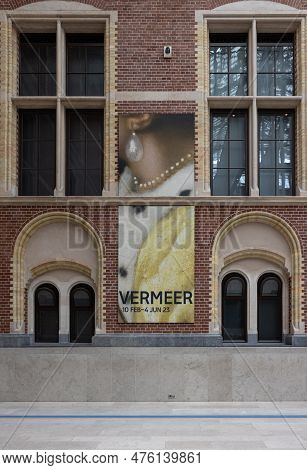Amsterdam, Netherlands - April 21, 2023: The Rijksmuseum In Amsterdam - The Largest Exhibition On Du