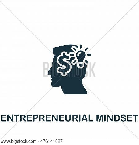 Enterpreneurial Mindset Icon. Monochrome Simple Sign From Business Concept Collection. Enterpreneuri