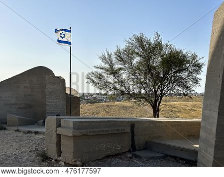 Beer Sheva, Israel - May 06, 2023: Monument In The Memory Of The Members Of The Palmach Negev Brigad