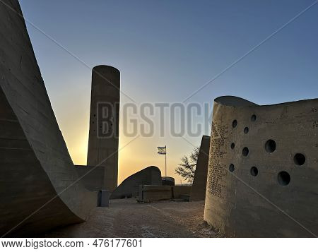 Beer Sheva, Israel - May 06, 2023: Monument In The Memory Of The Members Of The Palmach Negev Brigad