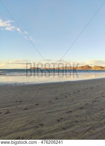 Costa Rica's Pacific Coast At Sunset, Long Beach.