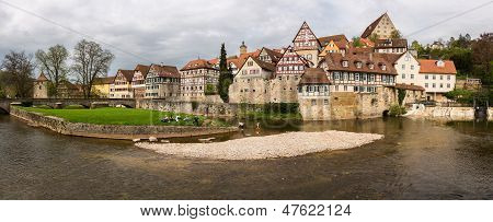 Panorama di Schwabisch Hall Germania