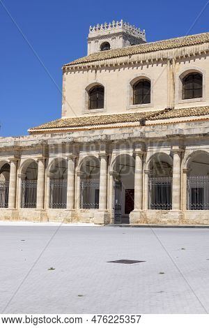 Syracuse, Sicily, Italy - April 29, 2023: Basilica Of Saint Lucia Al Sepolcro. Church Of St. Lucia W