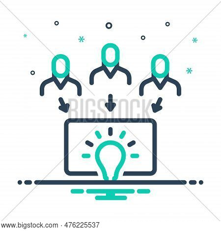 Mix Icon For Generated Starting Stemming Initiate Engender Produce Power Employee Creative