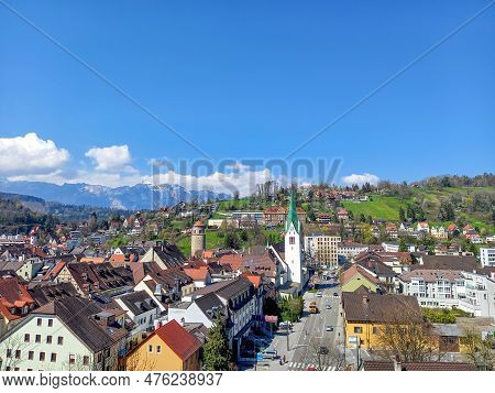 Looking At Feldkirch From The Schattenburg Castle