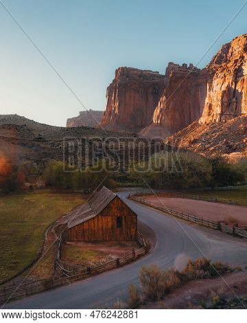 Gifford Barn At The Fruita Oasis In Capitol Reef National Park, Utah
