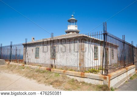 Tourinan Lighthouse View, Galicia, Costa Da Morte, Spain. Spanish Landmark