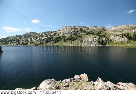 Becker Lake In Subalpine Beartooth Mountains, Wyoming