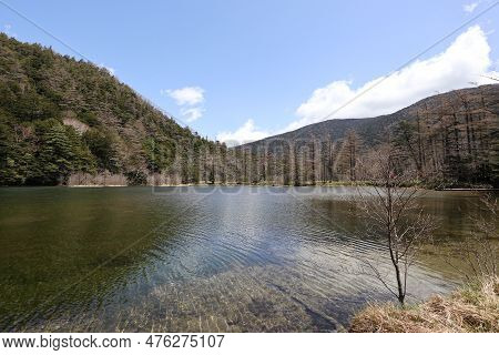 Myojin-ike Pond In Kamikochi, Nagano Prefecture, Japan