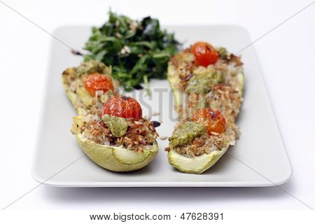 Udstoppede zuccini