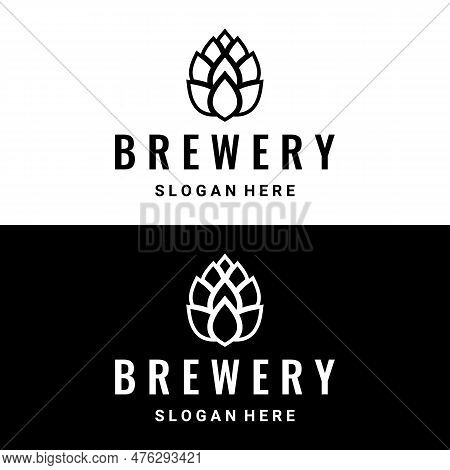 Premium Quality Vintage Craft Beer Logo Template Design. For Badges, Emblems, Beer Companies, Bars,