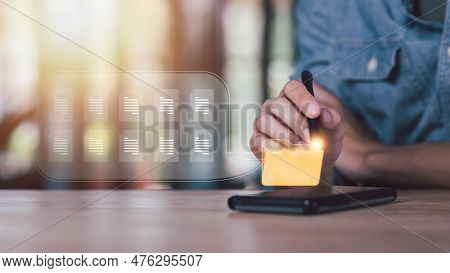 Accountant Working With Document Folder ,management Of Important Document Storage Of Organization ,e
